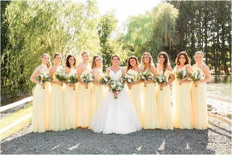 Shop ColsBM bridesmaid dresses by colors at Colorsbridesmaid.com, bridesmaid dresses in 150+ colors of champagne, burgundy, gold, purple, black etc. large color swatches for your choice. Pastel Yellow Bridesmaid Dresses, Pale Yellow Bridesmaid Dresses, Light Yellow Weddings, Pale Yellow Weddings, July Wedding Colors, June Wedding Colors, Yellow Bridesmaid, Deco Pastel, Yellow Wedding Theme