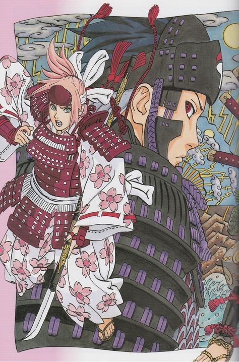 Masashi Kishimoto, Naruto, Sakura Haruno, Sasuke Uchiha Sakura Manga, Sakura Sasuke, Naruto Team 7, Naruto Y Sasuke, Gato Anime, Naruto Teams, Japanese Clothing, Naruto Drawings, Sasuke Sakura