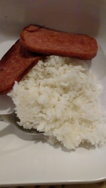 Spam and rice!! Yummy!!!!! Spam With Rice, Spam And Rice, Spam Aesthetic, Prank Pictures, Food Prank, Food Pranks, Drinks Pictures, Alcoholic Drinks Pictures, Fake Pic