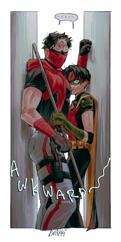 Jason And Tim, Tim Drake Batman, Dc Comics Funny, Jason Todd Robin, Red Hood Comic, Robin Tim Drake, Tim Drake Red Robin, Robin Comics, Robin Dc