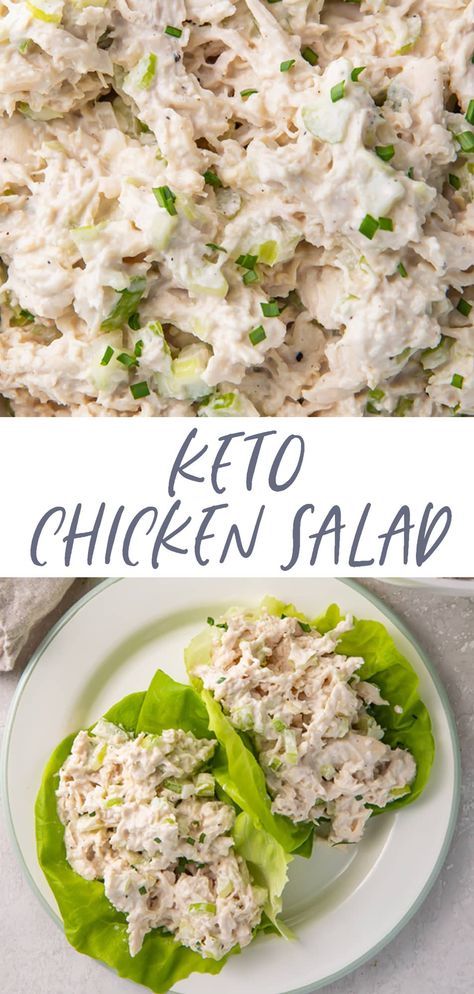 Shredded Chicken Salads, Low Carb Chicken Salad, Costco Rotisserie Chicken, Rotisserie Chicken Salad, Keto Chicken Salad, Chicken Salad Recipe Easy, Keto Meal Prep, Keto Recipes Dinner, Keto Meals