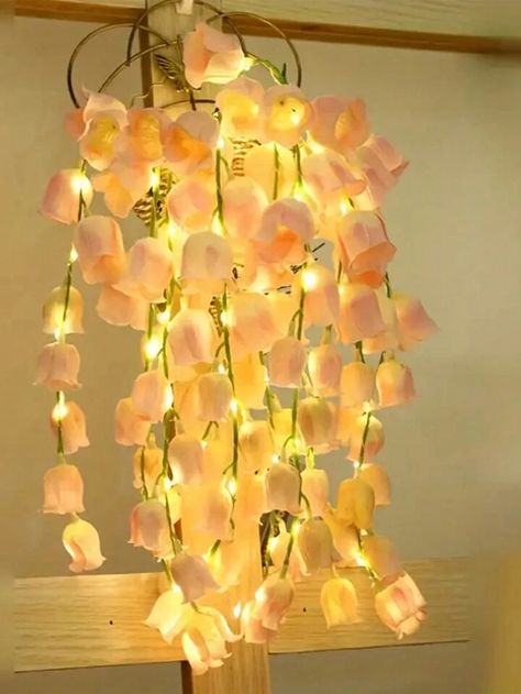 10pcs LED Lily Flower Light String, Simulation Flower Decoration Light, For Proposal & Valentine'S Day Decorations, Atmosphere Small Colorful Light (Without 3*AA Battery) | SHEIN USA Moms Group Activities, Party Lighting, Valentine's Day Decorations, Mom Group, Flower Room, Flower Lamp, Light String, Aesthetic Ideas, Flower Lights