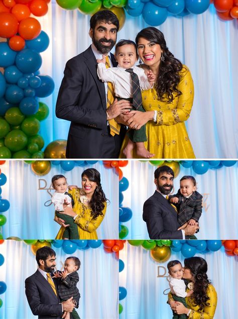 1st Birthday Photoshoot Indian, Birthday Party Family Outfits, Kids Birthday Party Photoshoot, Birthday Event Photography, 1st Birthday Outfit For Family, 1st Birthday Family Outfits, Event Poses, Outdoor Baby Birthday, Indian Family Photography