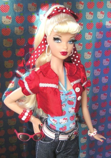 Pinup Barbie, Mode Rockabilly, Retro Barbie, Im A Barbie Girl, Barbie Style, Barbie Vintage, Beautiful Barbie Dolls, Barbie I, Rockabilly Fashion