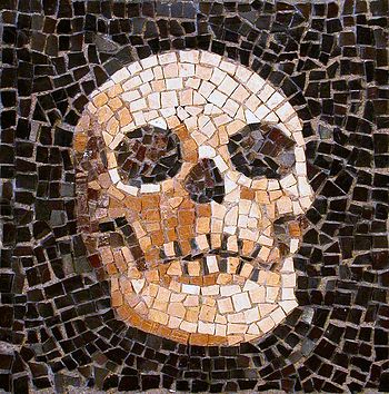 Medieval Mosaic Art, Goth Mosaic, Gothic Mosaic, Medieval Mosaic, Skull Mosaic, Simple Mosaic, Scrap Wood Art, April Art, Mosaic Stepping Stones