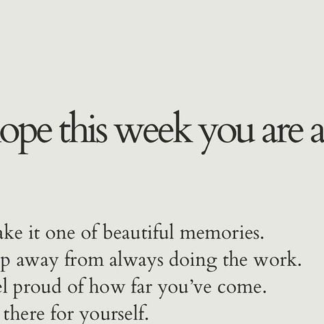 helen marie | therapist PGDip MPH BSc (Hons) MBACP on Instagram: "On new week hopes 🤍 What are you choosing this week? What’s something you can set an intention for? 🌱 I hope it’s a good week for you. I hope you can take something from this list to lighten things a little if they feel heavy 🌱 Sending love as always 🤍 #choices #mentalwellness #mentalhealthisimportant #mentalhealthtips #chooseyou #youmatter #intentions #livewithintention #intentionalliving #mindfulness #gratitude #emotionalint Weekly Intentions, Helen Marie, Set An Intention, Sending Love, Good Week, You Matter, New Week, Mental Wellness, Me Time