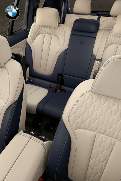 Leather Car Interior, Car Interior Seat Design, Bmw X7 Interior, Car Seat Leather Design, Audi Suv Interior, Car Seat Design Concept, Rolls Royce Suv Interior, Best Car Interior, Car Seat Upholstery