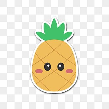 nanas,buah,memerah,segar,kesehatan,tanah pertanian,vegetarian,sayuran dan buah-buahan,kuning,stiker,imut,kartun,kartun nanas,kartun buah,stiker buah Fruit Crafts, Png Clipart, Cute Cartoon, Pineapple, Fruit, Quick Saves, Art, Natal