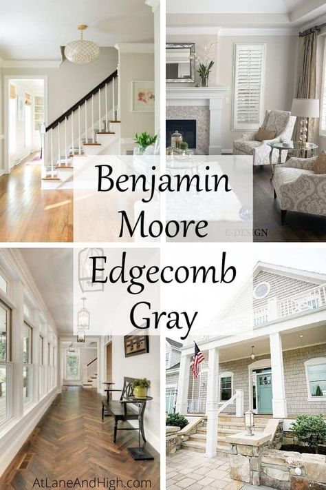 Edgecomb Gray Benjamin Moore, Grey Family Rooms, Benjamin Moore Edgecomb Gray, Benjamin Moore Bedroom, Colours That Go With Grey, Neutral Gray Paint, Grey Bedroom Paint, Most Popular Paint Colors, Edgecomb Gray