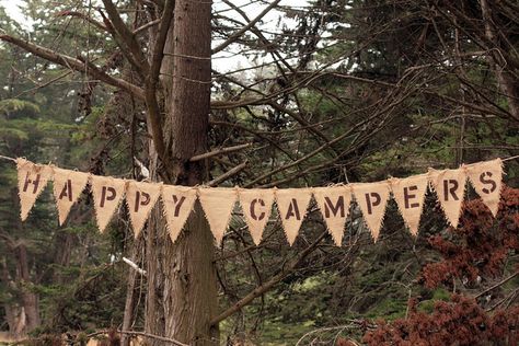 Camp Theme Photo Backdrop, Camp Banner Ideas, Camp Site Decor Ideas, Summer Camp Decorations, Camping Lights Ideas, Camping Decor Outdoor, Camping Banner, Camp Banner, Used Camping Trailers