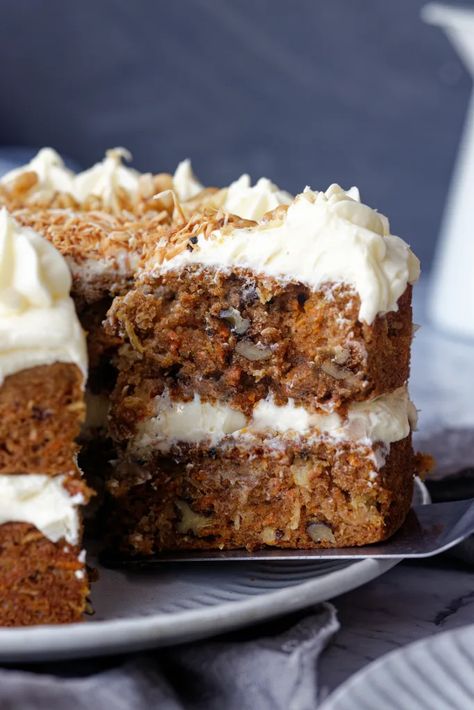 Spiced Carrot Cake with Pineapple Carrot Cake With Crushed Pineapple, Carrot Pineapple Cake Recipe, Carrot Pineapple Cake, Spiced Carrot Cake, Cake With Pineapple, Carrot Cake With Pineapple, Pineapple Cake Recipe, Carrot Spice Cake, Pineapple Cake