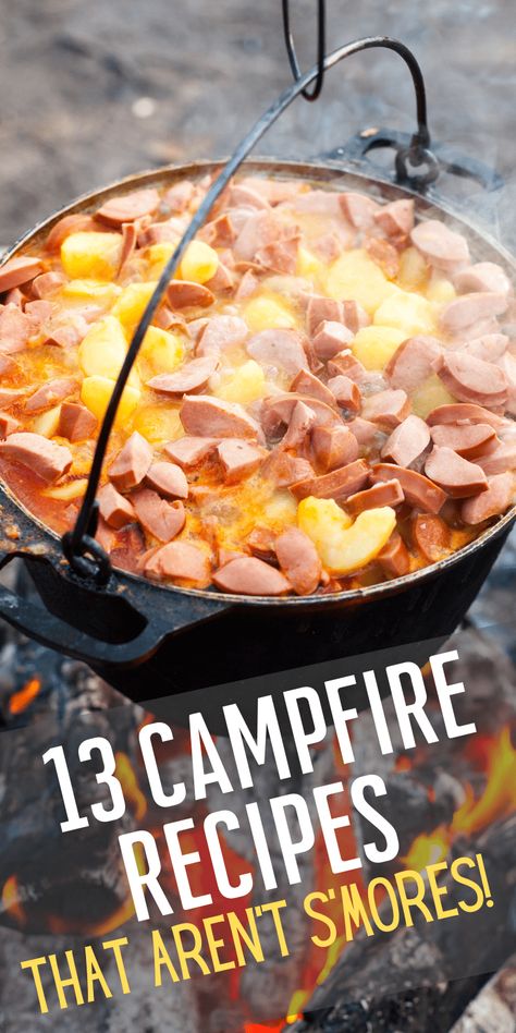 13 Campfire Recipes that Aren't S'mores » Homesteading Where You Are Campfire Bread Recipe, Fall Camping Food, Campfire Potatoes, Campfire Pizza, Campfire Snacks, Campfire Dinners, Campfire Breakfast, Camping Meal Planning, Campfire Recipes