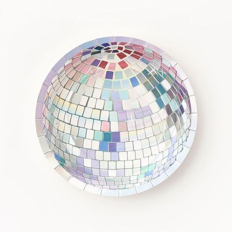 These disco ball plates add the perfect amount of shine to any party. Disco Ball Party, Wall Cutout, Fun Plates, Ball Party, New Year's Eve Celebrations, Cowgirl Party, Cute Themes, Star Candle, Holographic Foil