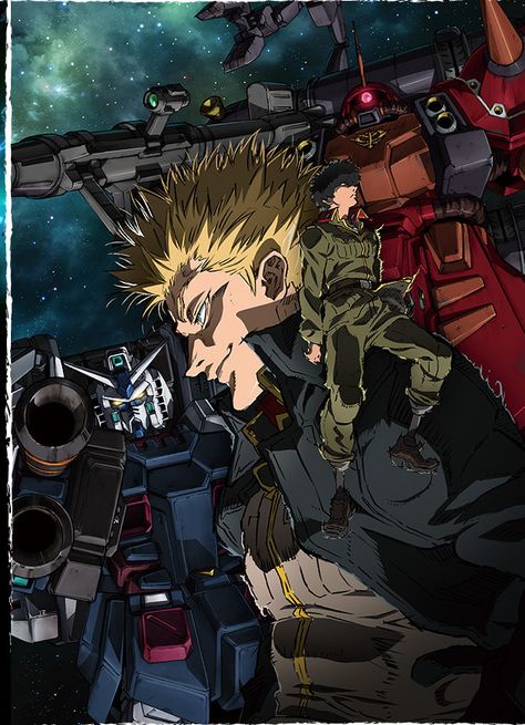 Gundam Thunderbolt Anime Episode 1's Key Visual Posted Thunderbolt Gundam, Gundam Thunderbolt, Gundam Build Fighters, Zeta Gundam, Series Poster, Gundam 00, Gundam Wallpapers, Anime Episodes, Gundam Seed