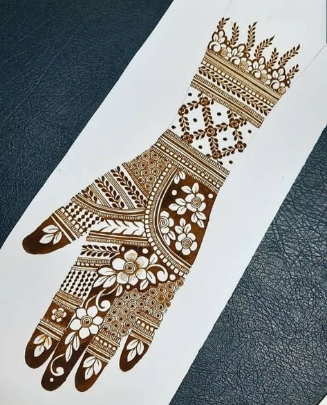 Mehandi Indian Designs, Book Mehndi Design, Normal Bridal Mehndi Designs, Mehndi Designs Book Front Hand, Basic Mehndi Designs Full Hand, Mehandi Advertisement Poster, Patches Mehendi Design, Mehendi Practice Sheets, Simple Bridal Mehendi Designs Hands