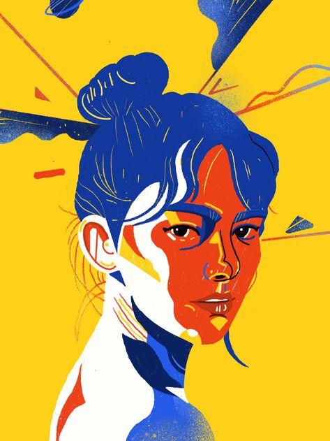 Illustrated portraits - New style on Behance What Is Illustration, Portraits Illustrés, Art Du Croquis, L'art Du Portrait, Plakat Design, Soyut Sanat Tabloları, Illustration Art Drawing, 인물 드로잉, Art Et Illustration