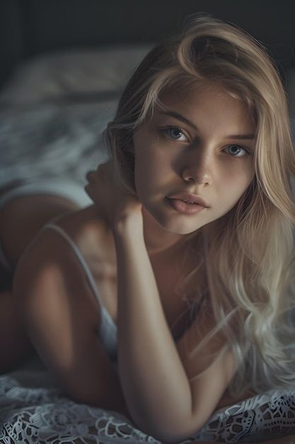 Woman Laying, Blond Woman, Blonde Woman, Blonde Women, Portrait Photo, Premium Photo, Art Girl, Photo Sharing, Blonde