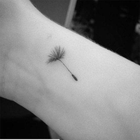 It's not about the size of the tattoo; it's the meaning behind it. #TattooIdeasSmall Henne Tattoo, Herz Tattoo, Dandelion Tattoo, Small Girl Tattoos, Small Tattoos Simple, E Tattoo, Sister Tattoos, 문신 디자인, Little Tattoos