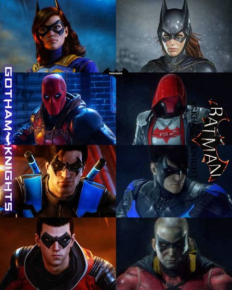 𝙏𝙃𝙀 𝘽𝘼𝙏𝙈𝘼𝙉🦇’s Instagram photo: “Gotham Knights/Batman:Arkham Knight. . Gotham Knights or Batman:Arkham Knight? . [Follow @thebatman4k for more🦇]” Batman Arkham Knight Robin, Joker Arkham Knight, Joker Arkham, Arkham Games, Batman Suit, Robin Comics, Gotham Knights, Batman Arkham Origins, Batman Poster