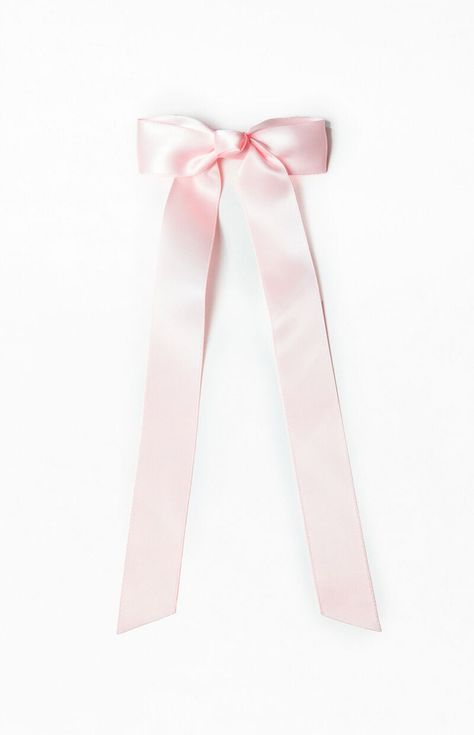 Satin Bow Barrette Pink Hair Ribbon, Victoria Secret Slippers, Pink Bow Png, Coquette Stuff, Bows For Hair, Cute Hair Bows, Pink Wardrobe, Pink Hair Accessories, Pastel Bows