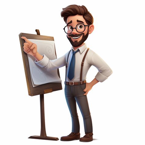 Teachers Cartoon Pic, Teachers Cartoon Images, Male Teacher Drawing, Teacher Illustration Character, Teacher Cartoon Character Animation, Teacher Cartoon Character, Teachers Cartoon, Teacher Man, Teacher Character