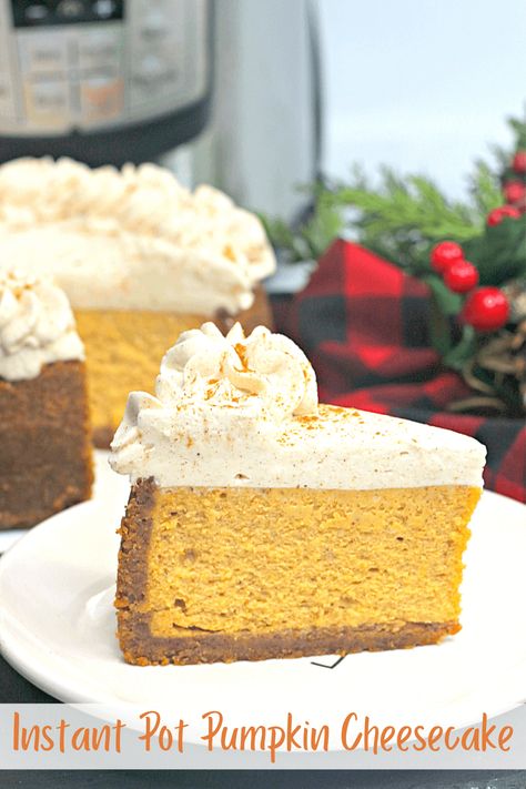 Instant Pot Pumpkin Cheesecake, Making Cheesecake, Instant Pot Pumpkin, Thanksgiving Dessert Recipes, Instant Pot Cookbook, Pumpkin Cheesecake Recipes, Homemade Cheesecake, Cheese Pumpkin, How To Make Cheesecake