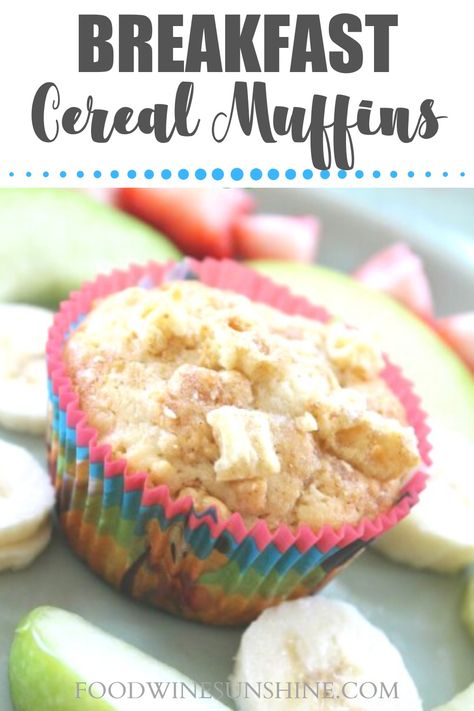 Cereal Muffins, Apple Smoothie Recipes, Easy To Make Breakfast, Best Morning, Morning Cereal, Easy Morning, Recipes Sweet, Breakfast Idea, Make Ahead Breakfast