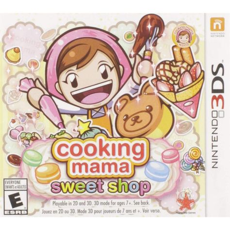 Cooking Mama: Sweet Shop has players working in a sweets shop and serving customers to keep them happy. There are 60 different recipes, though players can also make variations according to their liking. Sweets can be decorated with different combinations. In addition to making sweets, you can also arrange them in the shop. Cooking Mama, Nintendo Ds Games, Ds Games, 3ds Xl, Sweet Shop, Cute Games, A Silent Voice, Latest Games, Mini Games