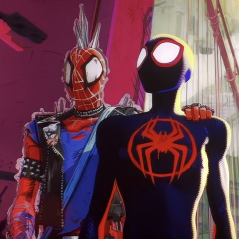 Spiderpunk Spiderverse, Spiderverse Spiderman, Spider Man Across The Spider Verse, Across The Spider Verse, Miles Morales, Spider Verse, Spiderman, Red