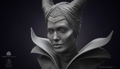 ArtStation - Maleficent, Peter Straub Angela Jolie, Maleficent Cake, 3d Creature, Charles Bargue, Maleficent Art, Creature Sculpture, Fest Ideas, Zbrush Models, 3d Inspiration