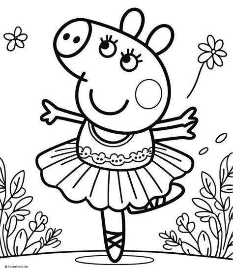 26 Peppa Pig Coloring Pages (Free Unique Printables) Peppa Pig Colouring Pages Free Printable, Peppa Pig Printables Free Prints, Peppa Pig Coloring Pages Free Printable, Free Printable Coloring Pages For Kids, Animals Free Printable, Peppa Pig Drawing, Peppa Pig Printables, Peppa Pig Pictures, Peppa Pig Imagenes