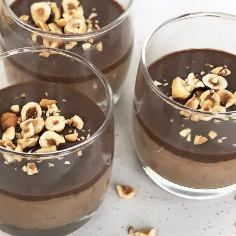 Hazelnut Chocolate Mousse, Creamy Food, Hazelnut Mousse, Dessert Cart, Hazelnut Recipes, Raspberry Coulis, Hazelnut Butter, How To Roast Hazelnuts, Small Desserts