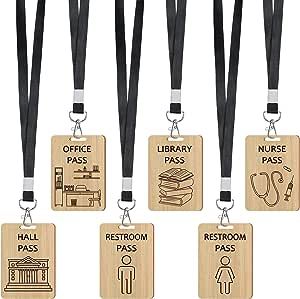 Teacher Supplies Gift, Restroom Pass, Library Hall, Classroom Passes, Bathroom Pass, Nurse School, Color Office, School Supplies For Teachers, Hall Pass