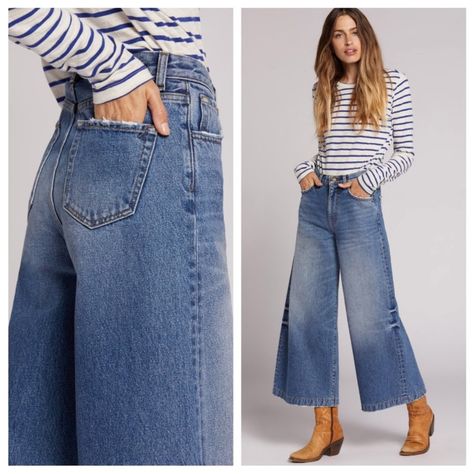 Style Wide Leg Jeans Plus Size, Wide Leg Jeans Plus Size, Cropped Jeans Outfit, Style Wide Leg Jeans, Wide Leg Jeans Outfit, Black Flare Pants, Frayed Hem Jeans, Cropped Wide Leg Jeans, Cropped Flare Jeans