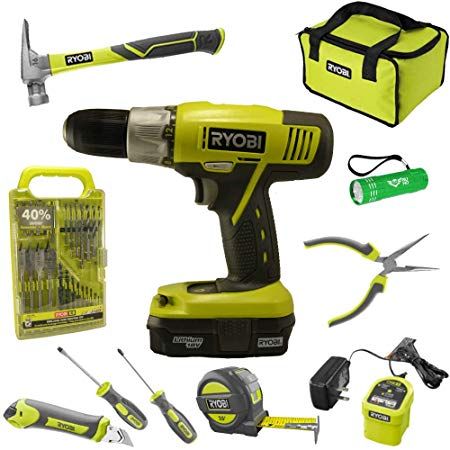 Ryobi Drill, Ryobi Tools, Tool Logo, Woodworking Power Tools, Drill Set, Electric Tools, Household Tools, Hammer Drill, Drill Driver