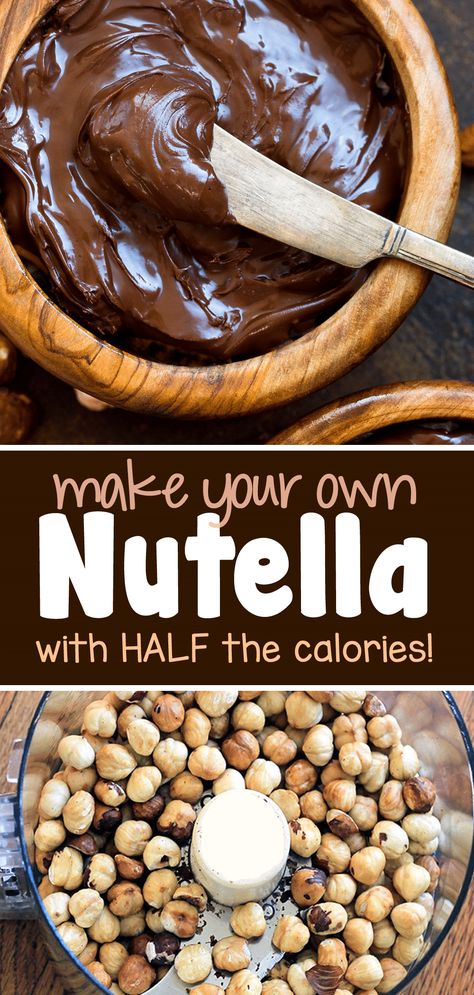 Homemade Nutella Recipes, Nutella Recipe, Healthy Nutella, Homemade Nutella, Nutella Recipes, Chocolate Nutella, حلويات صحية, Healthy Sweets Recipes, Homemade Snacks