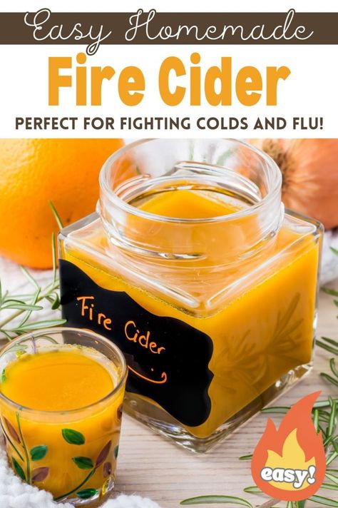 Discover the benefits of this authentic Appalachian fire cider recipe made with apple cider vinegar, honey, and a spice blend that fights inflammation and sickness. This DIY recipe is a fast and tasty immune system tonic with a shelf life perfect for year-round use. Whether you need a cold remedy, a marinade, or a salad dressing, this vinegar-based health shot does it all. Easy to make, kid-approved, and so good for gut health! Cold Remedy, Fire Cider, Cider Recipe, Homemade Recipe, Vegan Recipe, Cider Vinegar, Salad Dressing, Easy Homemade, Apple Cider