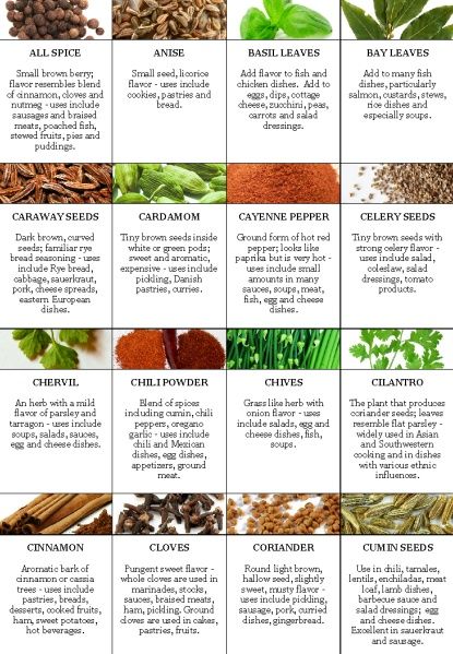 List of All Herbs | made a list of all the significant herbs and Herb Guide, List Of Spices, Herbs List, Spice Blends Recipes, Medicinal Herbs Garden, Types Of Herbs, Food Infographic, Magical Herbs, Natural Healing Remedies