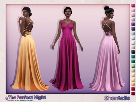 Sims Formal Dress, Sims 4 Formal Dress Maxis Match, Sims Dresses Cc, Sims Formal Cc, Sims 4 Prom Dress Cc, Sims 4 Cc Formal Dresses, Sims 4 Wedding Dress, Los Sims 4 Mods, Sims Packs