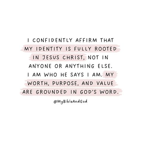 A reminder that: — Our identity is in Christ (Colossians 3:3) — We are God’s workmanship, created for good works (Ephesians 2:10) — We are chosen, holy, and precious in God’s sight (1 Peter 2:9) — We are new creations in Christ (2 Corinthians 5:17) — We are children of God, loved and accepted (Romans 8:1, John 1:12) — We are redeemed and called by name (Isaiah 43:1) These verses emphasize our identity in Jesus and our value in God’s eyes. Ephesians 2 8-10, Romans 10:9, Identity In Christ Verses, 1 Peter 2:9, My Identity In Christ, John 1 12, Pink Bible, 1 Peter 2 9, Slider Exercises