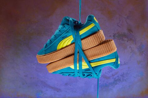 Rihanna Puma Sneakers, Fenty Puma Creepers, Rihanna Photoshoot, Rihanna Creepers, Fenty Creepers, Rihanna Puma, Rihanna News, Puma Creepers, Puma X Fenty