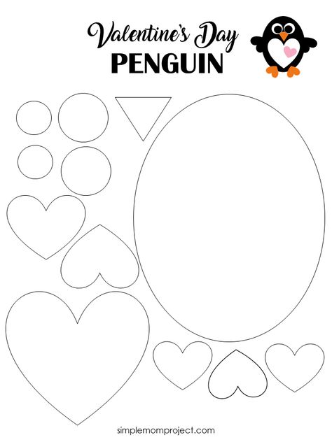 See this post for a FREE printable template to make your own Valentine's Day Penguin! This simple DIY penguin Valentine's Day is an easy craft for toddlers, big kids and adults to make. Great for classroom Valentine's Day art projects. #ValentinesDayCard #ValentinesDayCrafts #PenguinCrafts Old School Art, Valentines Bricolage, Easy Toddler Crafts, Penguin Crafts, Valentine's Day Crafts For Kids, Penguin Art, Kids Valentines, Valentine Crafts For Kids, Valentines Art