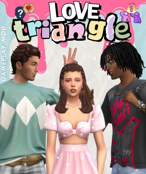 Love Triangle Mod | Patreon Sims 4 Band Aid Cc, The Sims 4 Cc Traits Patreon, Sims 4 Love Triangle Mod, Sims 4 Cc Maxis Match Furniture Sets Patreon, Jobs Sims 4 Cc, Ts4 Relationship Mods, Sims 4 Twins Mod, Sims 4 Cc For Men Clothes, Sims 4 Love Triangle Pose