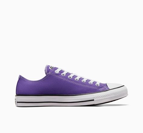 Chuck Taylor All Star Canvas Electric Purple Skechers Shoes Women, Converse Gold, Platform Chucks, Lifting Shoes, Purple Converse, High Top Chucks, Custom Chuck Taylors, Electric Purple, Top Basketball Shoes