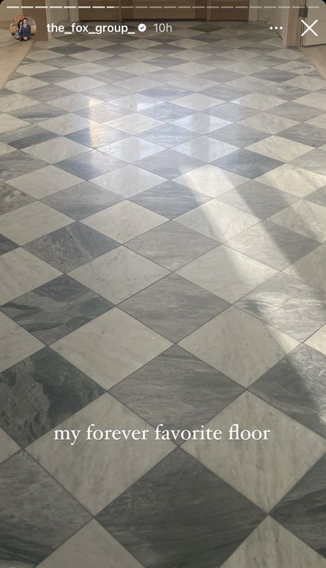 French Tile Flooring, Boot Room Flooring, Checked Floor Tiles, Front Entryway Tile Ideas, Checkered Floor Sunroom, Small Powder Room Floor Tile, Basement Bar Flooring Ideas, Front Entrance Flooring, Front Entrance Tile Ideas Entryway