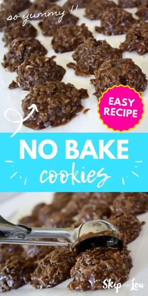 No Bake Cookie Recipe No Bake Cookie Recipe, Easy No Bake Cookies, No Bake Cookie, Brown Hairstyles, Chocolate Oatmeal Cookies, Peanut Butter No Bake, Coconut Peanut Butter, Pantry Ingredients, Peanut Butter Roll