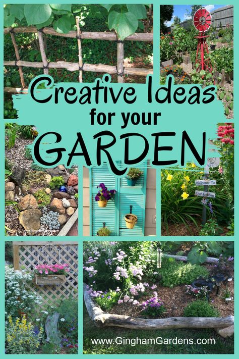 Take your flower gardens to the next level with these creative ideas! This are original ideas that you likely haven't seen before. #gardenart #gardendecorations Flower Garden Diy Ideas, Flower Garden Around Shed, Diy Outdoor Garden Ideas, Cheap Flower Garden Ideas, Ideas For Flower Gardens, Designing A Flower Garden, Alternative Landscaping Ideas, Unique Garden Design, Diy Flower Garden Decor