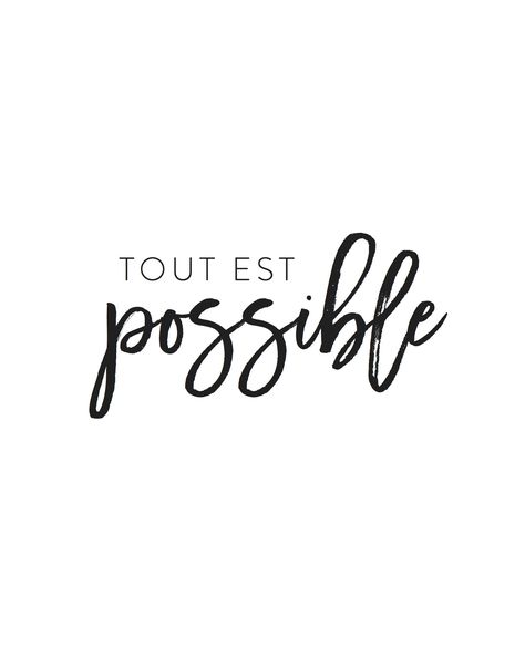 Phrase Positive, Tout Est Possible, French Expressions, Hair Quotes, I Wish I Was, Babe Quotes, French Words, God Loves Me, Motivational Words