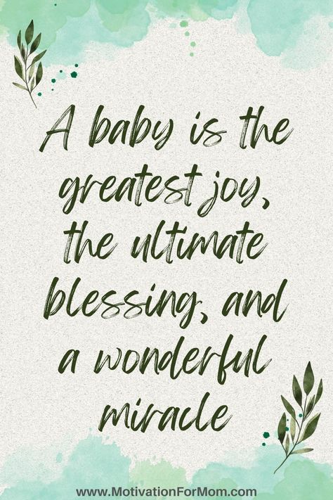 This list of 19 new baby quotes are the perfect quotes to read for expecting moms and dads! They explain perfectly the blessing that is welcoming a new baby into the world. Quotes For Expecting Parents, Prayers For Expecting Mothers, Being A Good Parent Quotes, Christian Baby Quotes, Expecting Parents Quotes, Expecting Mom Quotes, My Blessings Quotes, Baby Blessing Quotes, New Parents Quotes