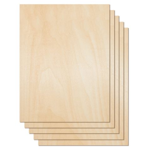 PRICES MAY VARY. 【MATERIAL】: Light, strong, economical with smooth creamy appearance. Composed of basswood surfaces and middle aspen wood layer – multi-ply composition ensures excellent strength and durability. 【QUALITY】: Sanded laminated basswood plywood sheet - smooth, dimensions are exact while specific dimensional tolerances are strictly maintained within 5%. A/A grade grain classifications with minimal repairs and knots. 【DIMENSION & PACKAGING】: Five pieces of 12 x 16 inches (303*406 mm) wi Ply Board, A Grade, Aspen Wood, Plywood Sheets, Laser Marking, Model Making, Unfinished Wood, Pyrography, Architecture Model